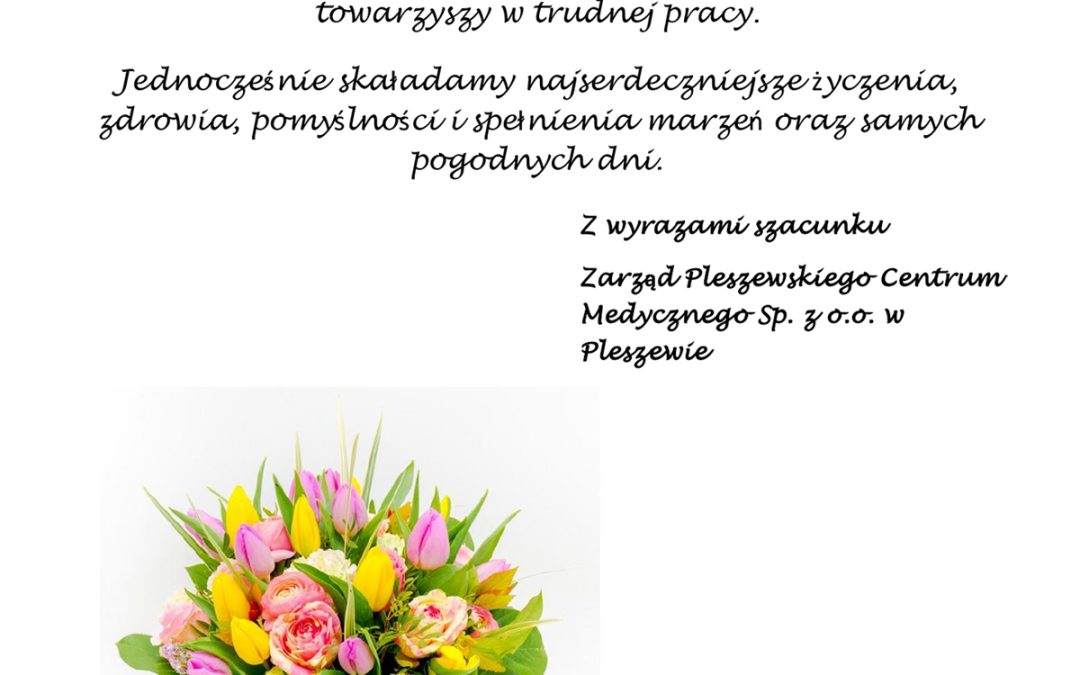 Życzenia z okazji Międzynarodowego Dnia Pielęgniarki i Położnej